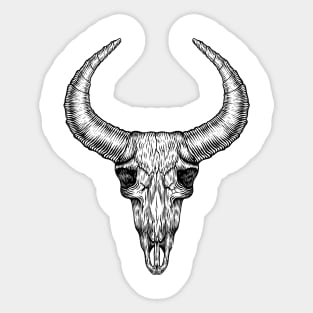 Bull skull Sticker